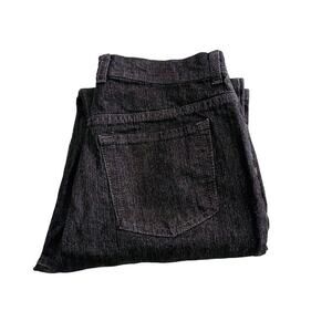 Gloria Vanderbilt Amanda Dark Wash Denim Jeans Straight Leg Black Wash SZ6